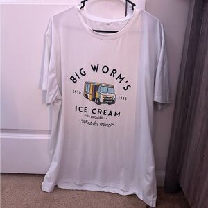 JCPenney White Long Sleeve Tee - Big Worm's Ice Cream